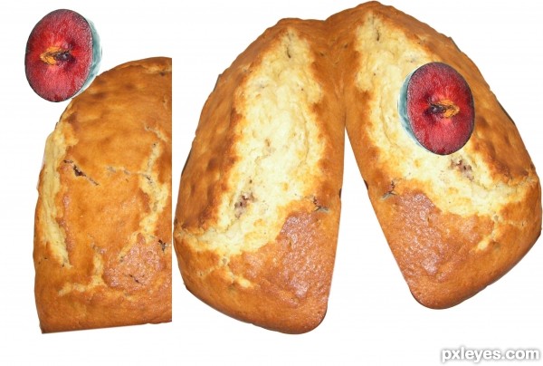 Creation of Bread Bunny Eating Brains: Step 9
